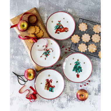 Candy cane deals plates